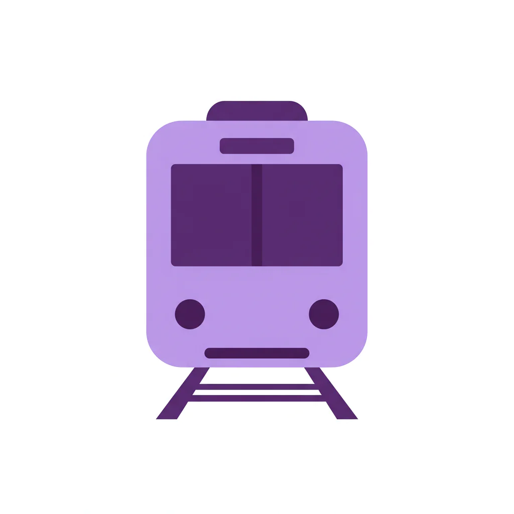Lavender Train Icon