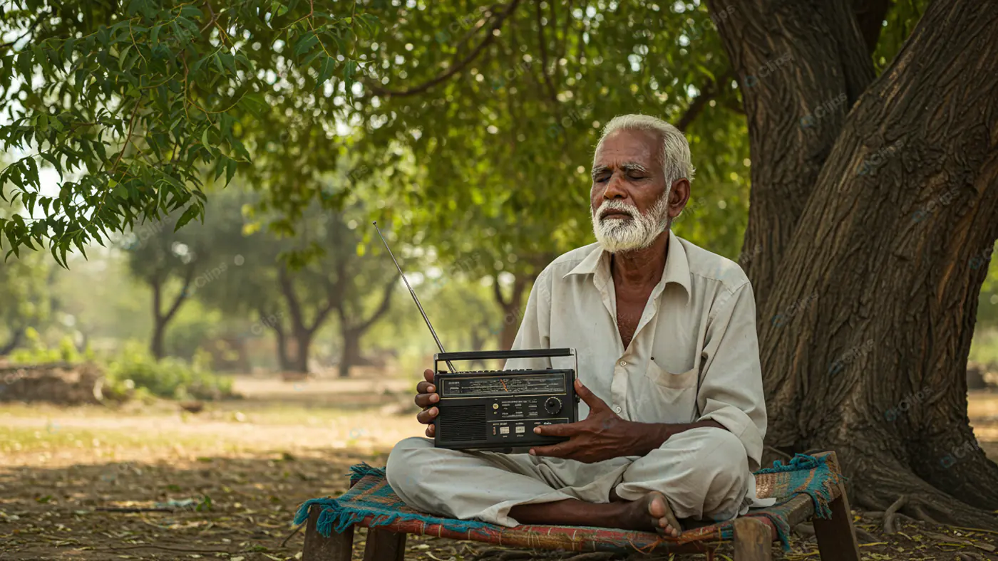 Rural Wisdom: Elder with Radio