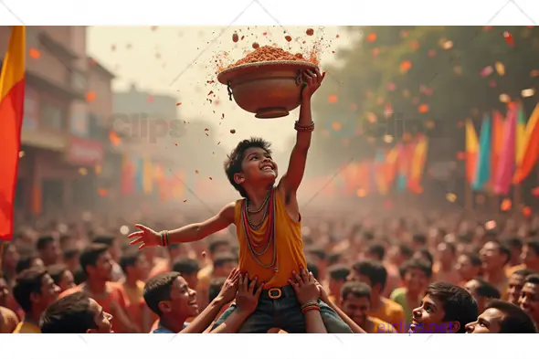 Joyous Festival Celebration with Children