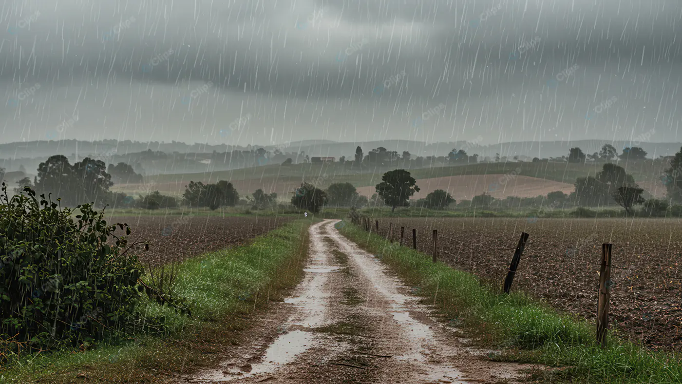 Rainy Rural Pathway