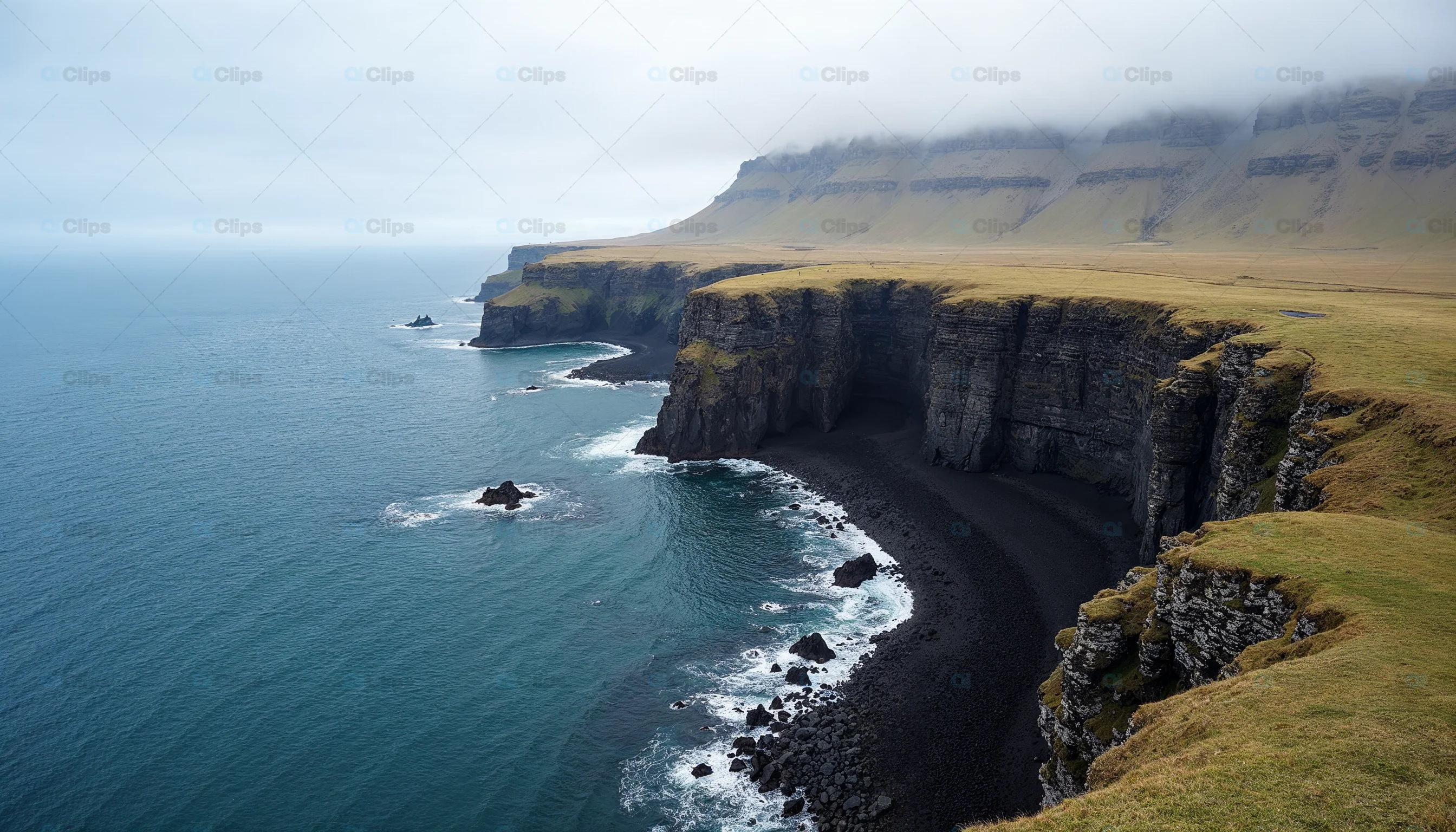 Dramatic Coastal Cliffs and Ocean View