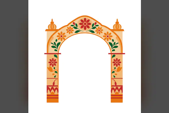 Floral Festive Entrance Archway