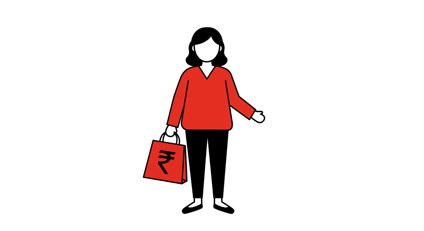 Indian Shopper Vector Icon