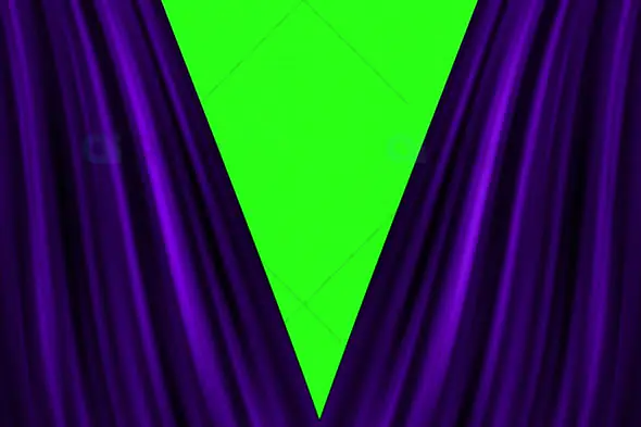 Green Screen Stage Curtain Reveal Animation