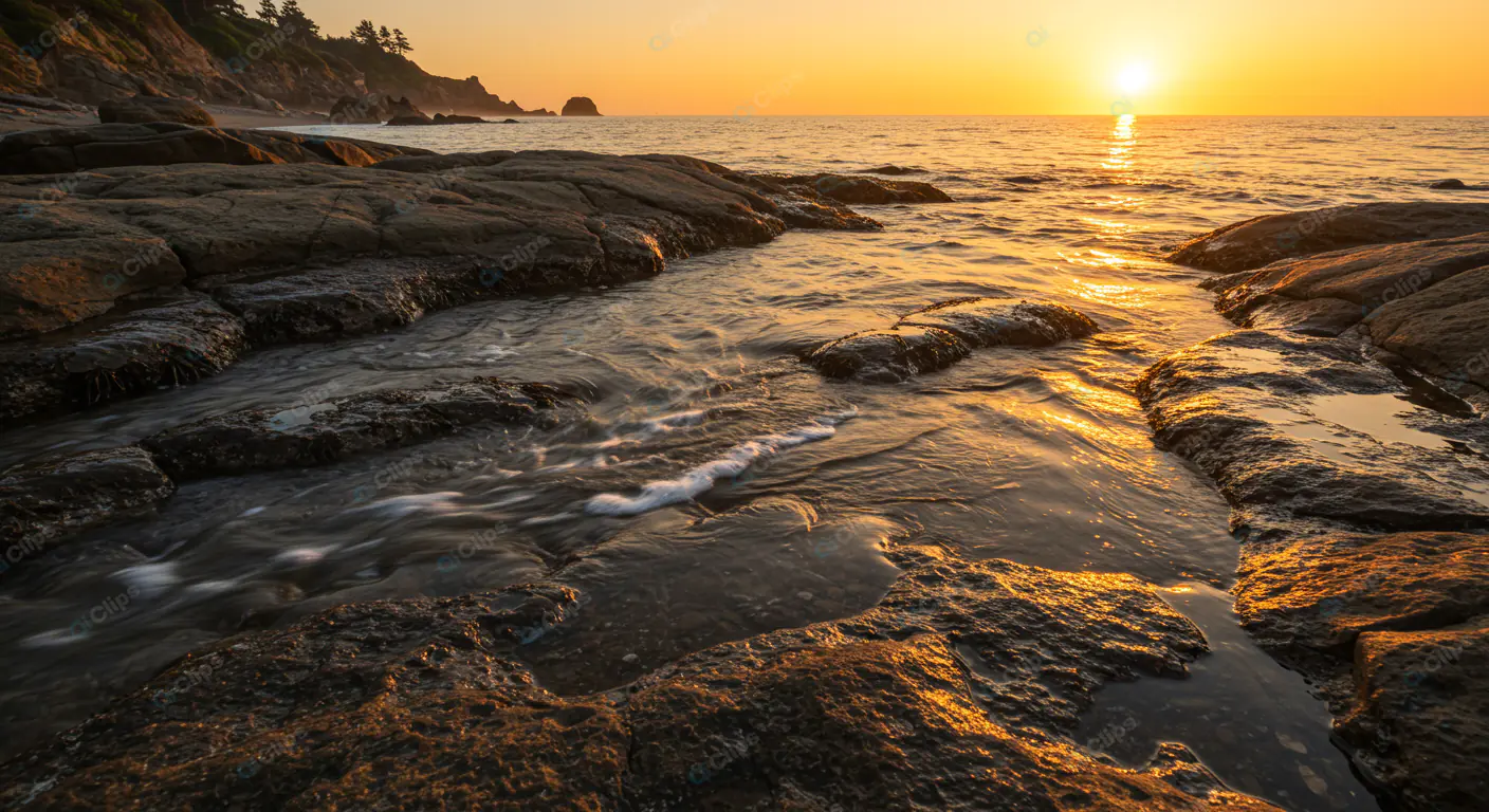 Golden Coastal Sunset