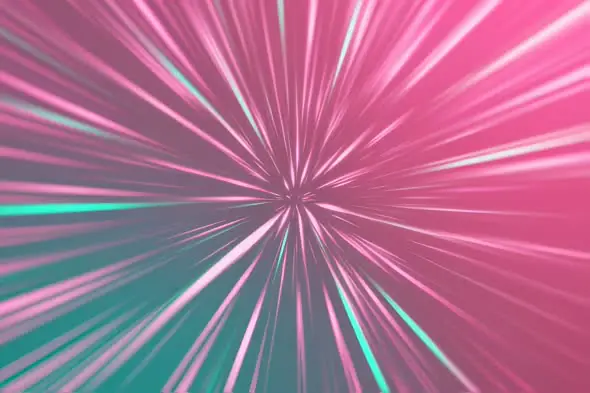 Dynamic Pink Teal Starburst Effect for Eye-Catching Intros