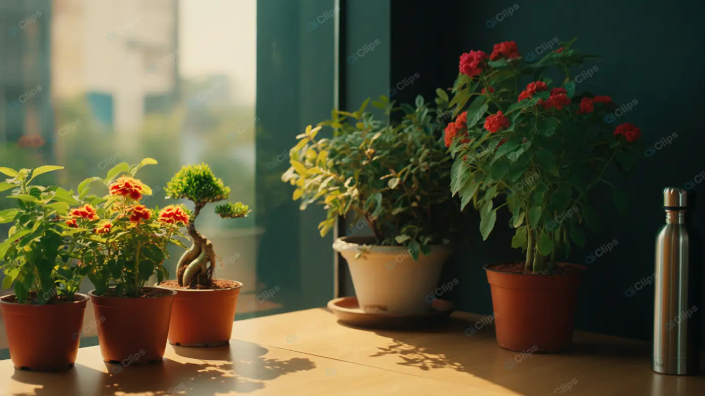 Sunlit Indoor Garden Oasis
