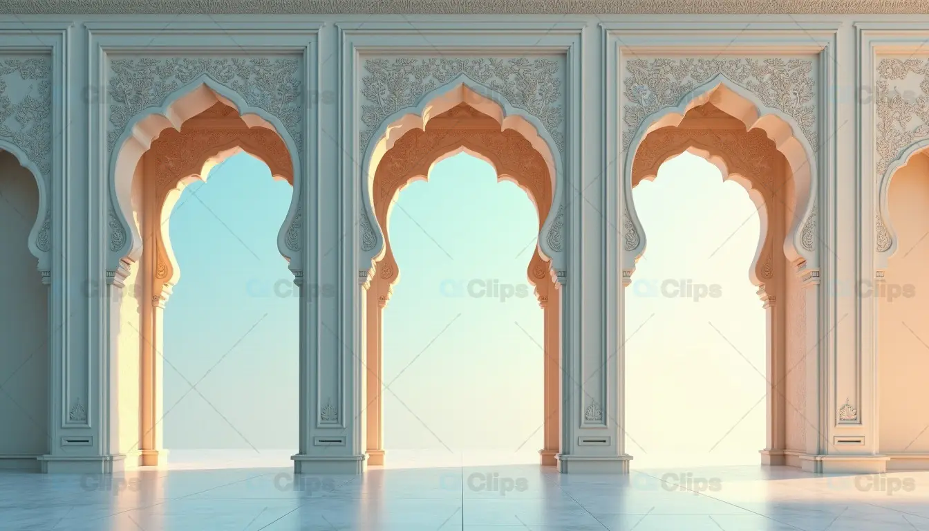 Traditional Islamic Archway with Ornate Details