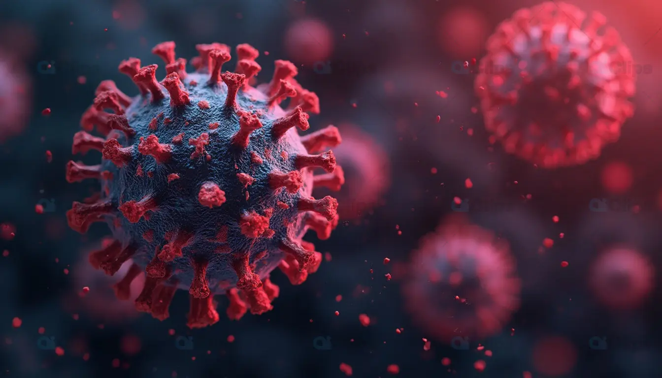 Coronavirus Microbiology Close-Up