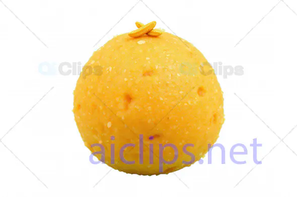 Realistic 3D Model of Indian Motichoor Laddu