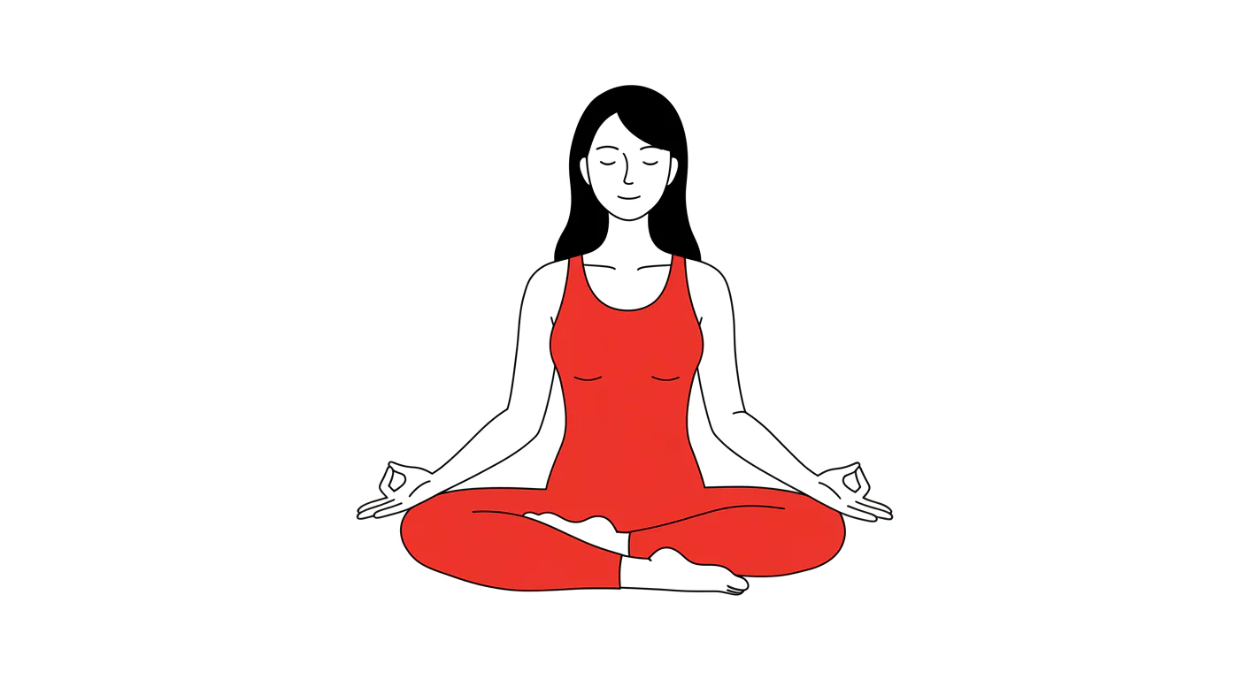 Serene Lotus Pose Vector