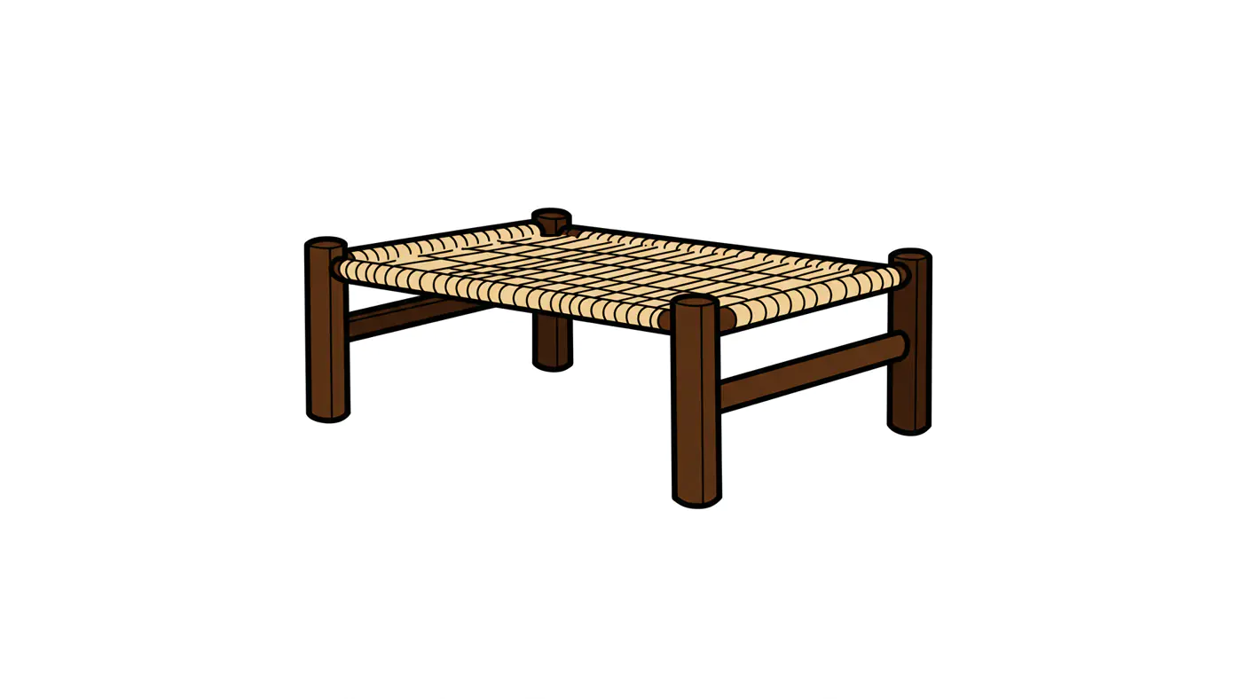 Woven Stool Vector
