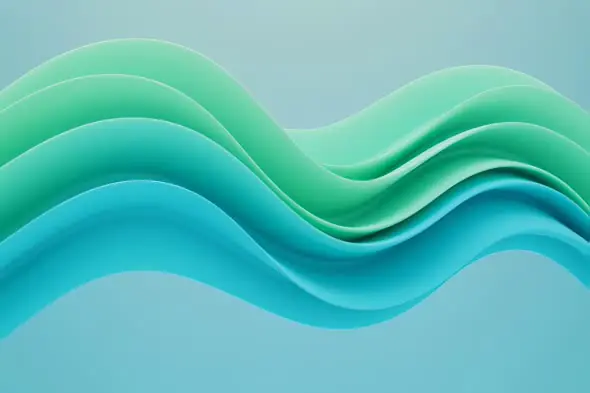 Soothing Aqua Waves Flowing Background for Presentations