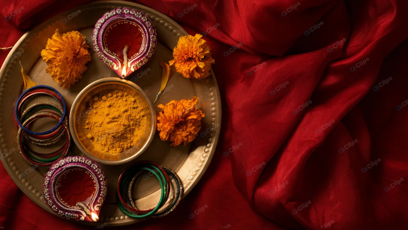 Festive Indian Celebration Arrangement