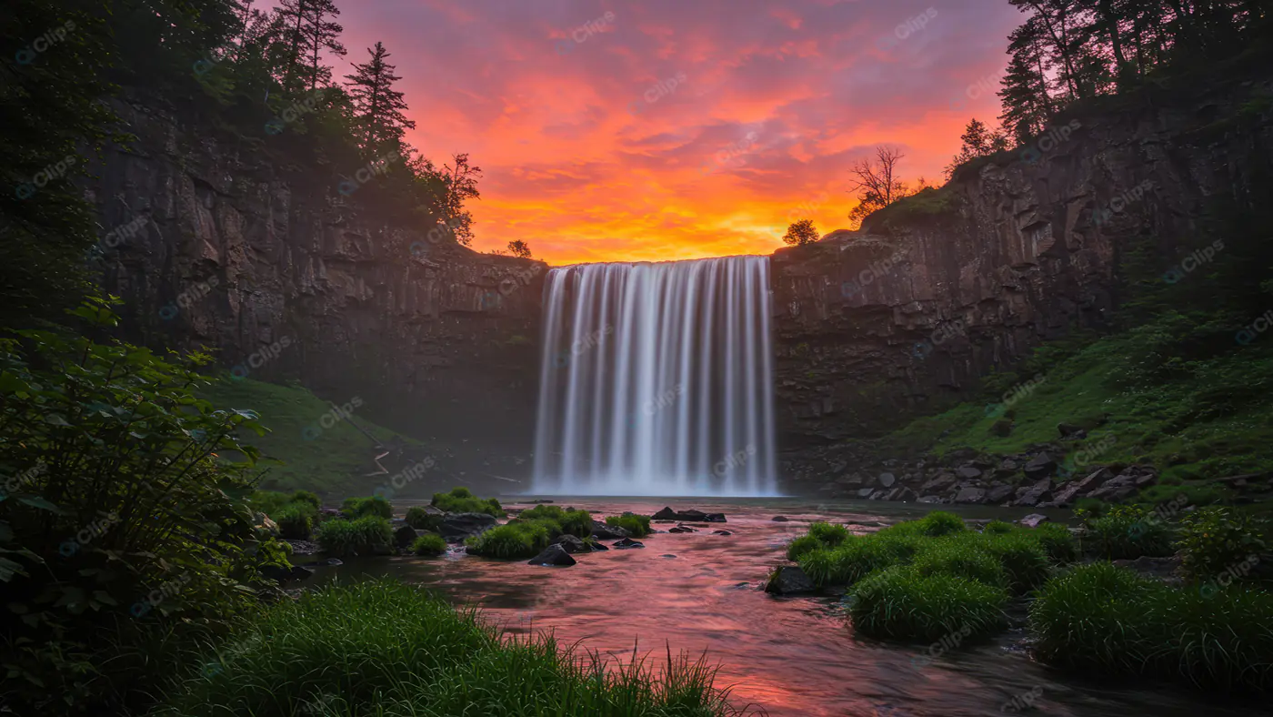 Enchanted Waterfall Oasis