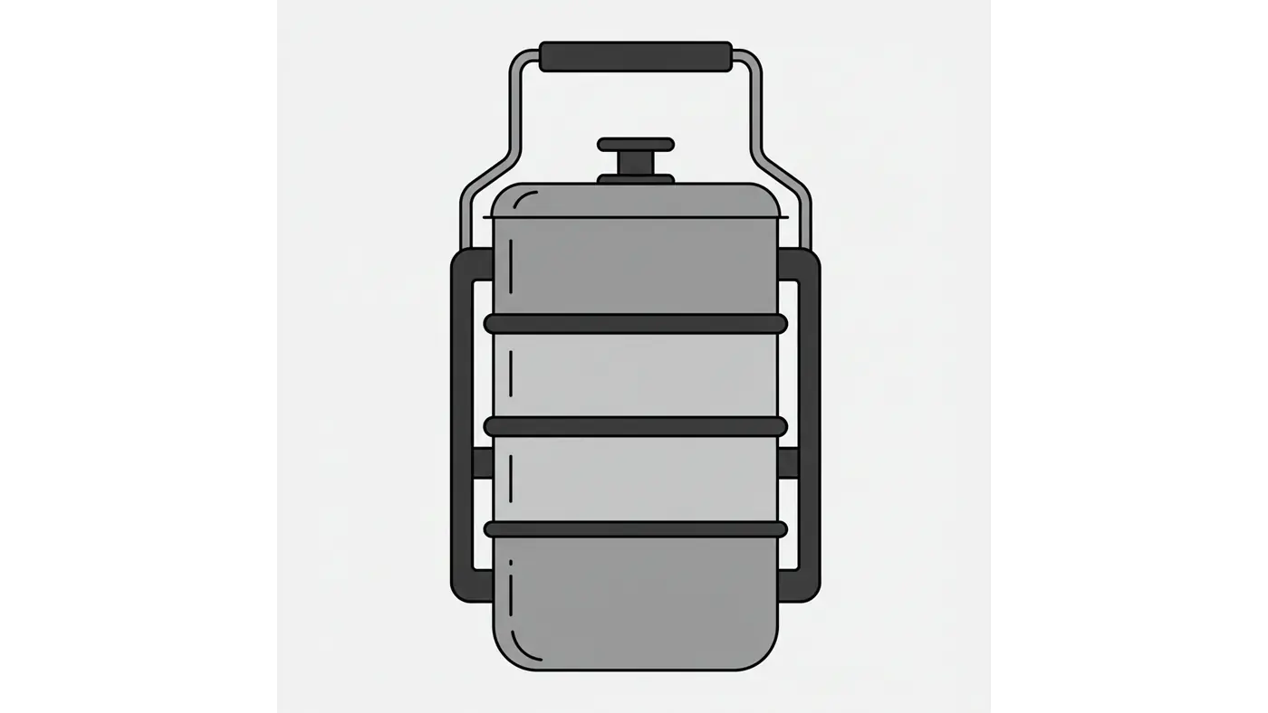 Tiered Tiffin Carrier Vector