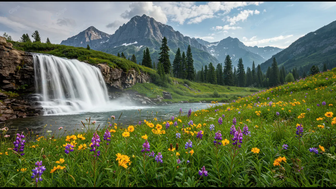 Alpine Cascade Paradise