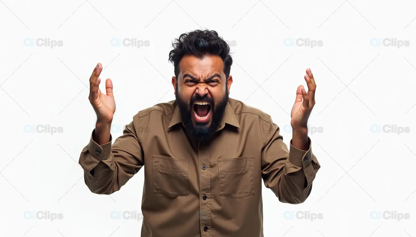 Angry Man Shouting