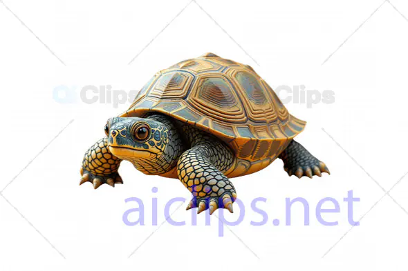 3D Realistic Tortoise Model - Detailed Animal Illustration