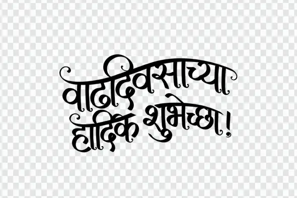 Glossy Shree Swami Samarth Devotional Hindi Calligraphy PNG