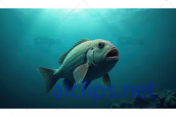 Close-Up of Fish Underwater