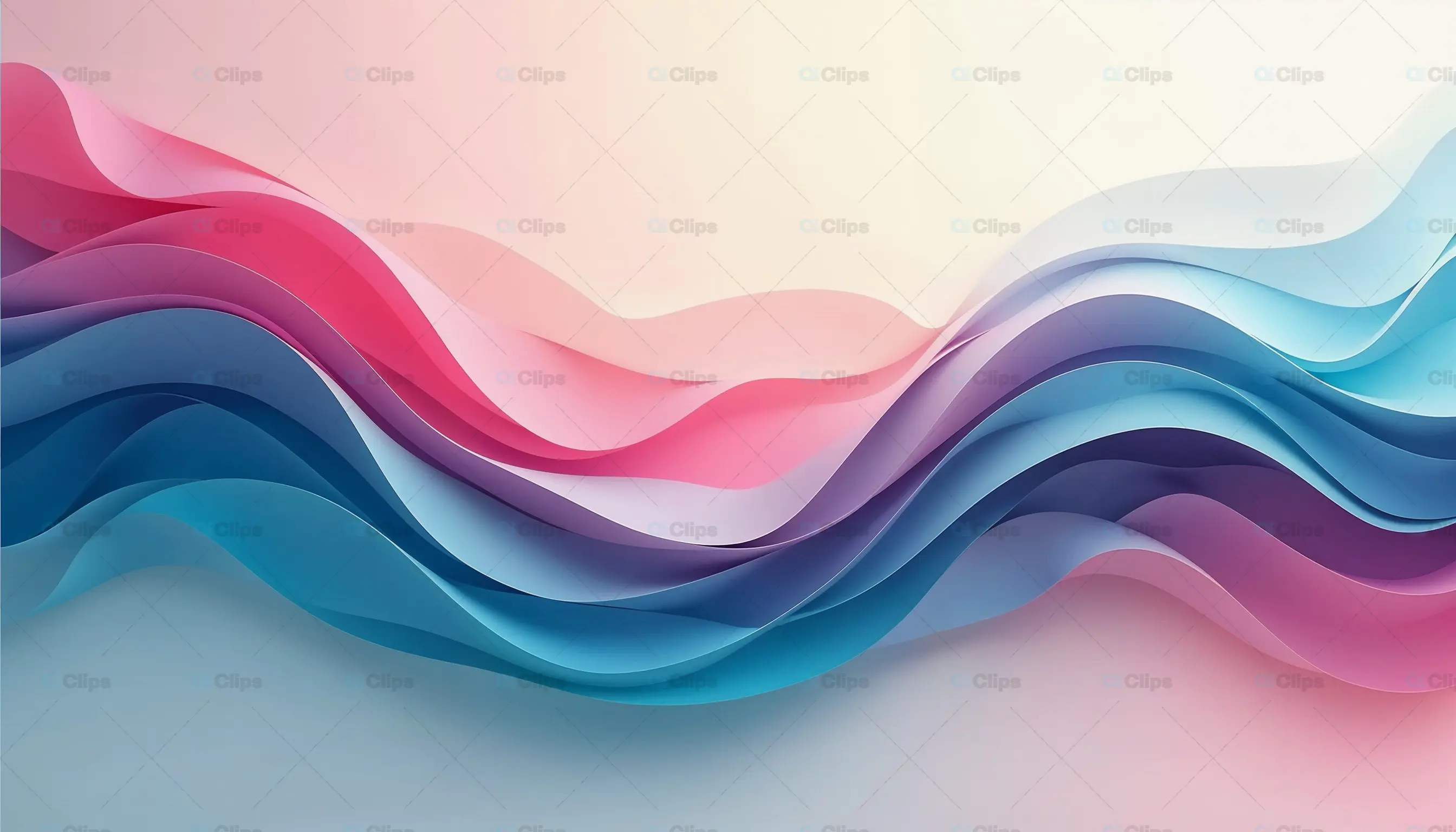 Abstract Colorful Wave Design