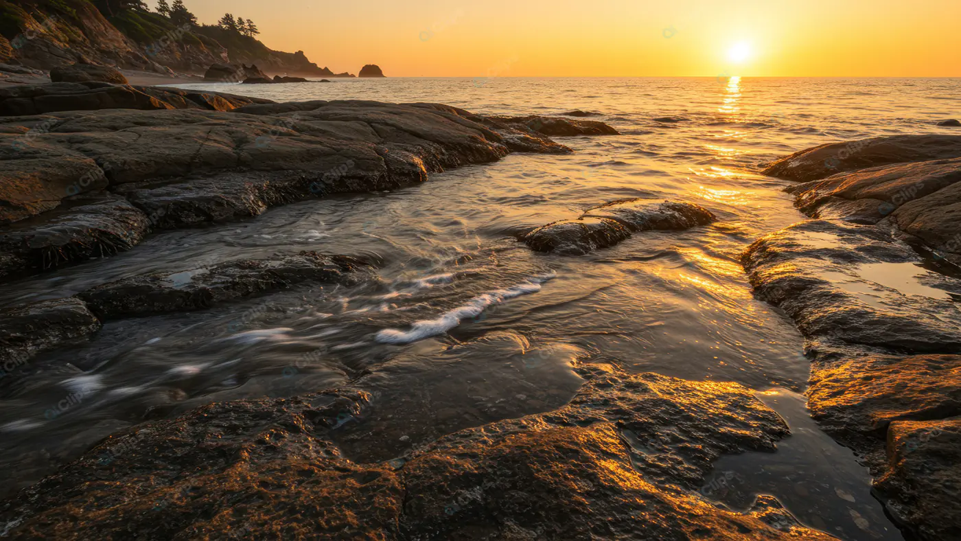 Golden Coastal Sunset