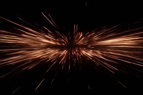 Radiant Copper Starburst Effect Hyperspeed Motion Background