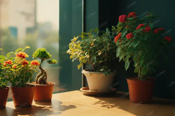 Sunlit Indoor Garden Oasis
