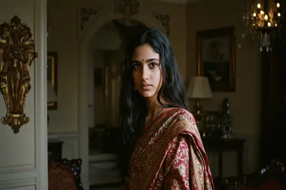 Indian woman in traditional sareee