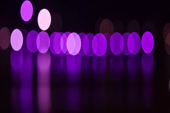 Violet Bokeh Reflection Animation