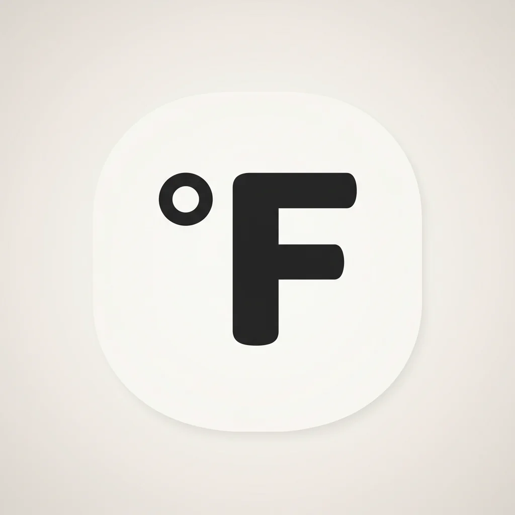 Fahrenheit Temperature Icon