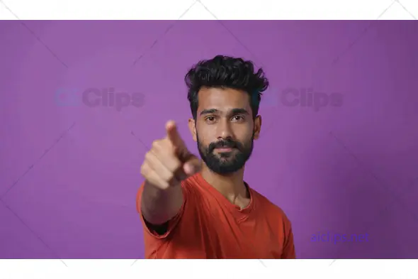 Man Pointing at Viewer