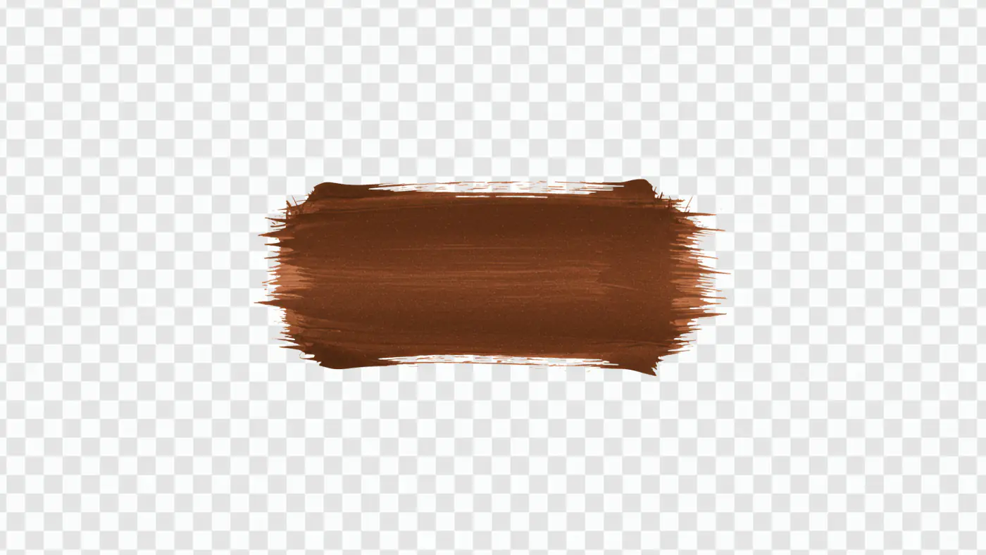 Rich Brown Textured Paint Stroke PNG Clipart