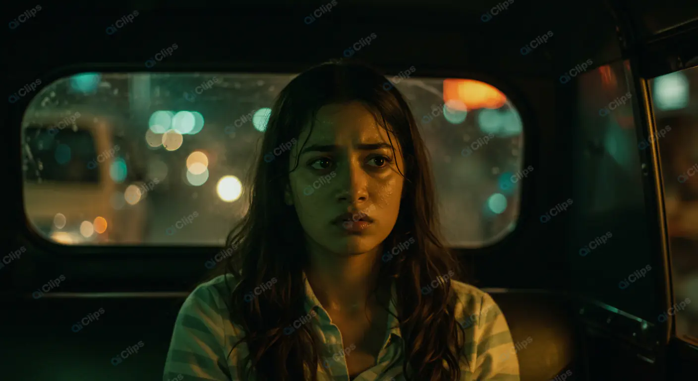 Tense Nighttime Passenger