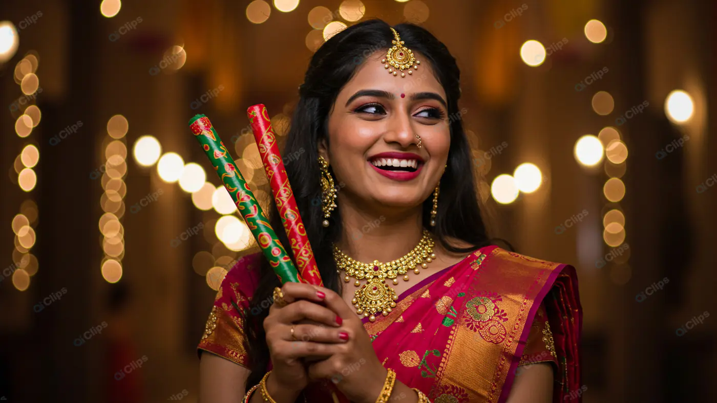Festive Joy: Traditional Indian Celebration