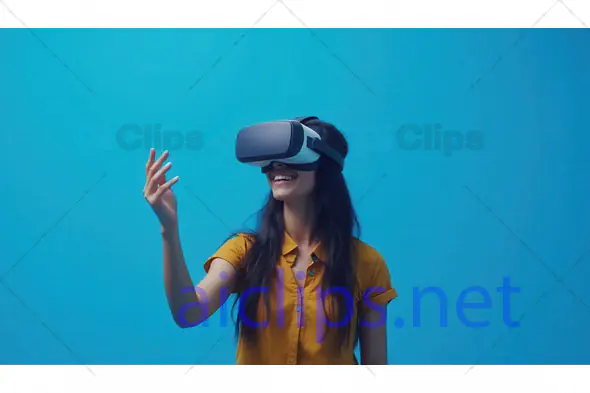 Woman Experiencing Virtual Reality