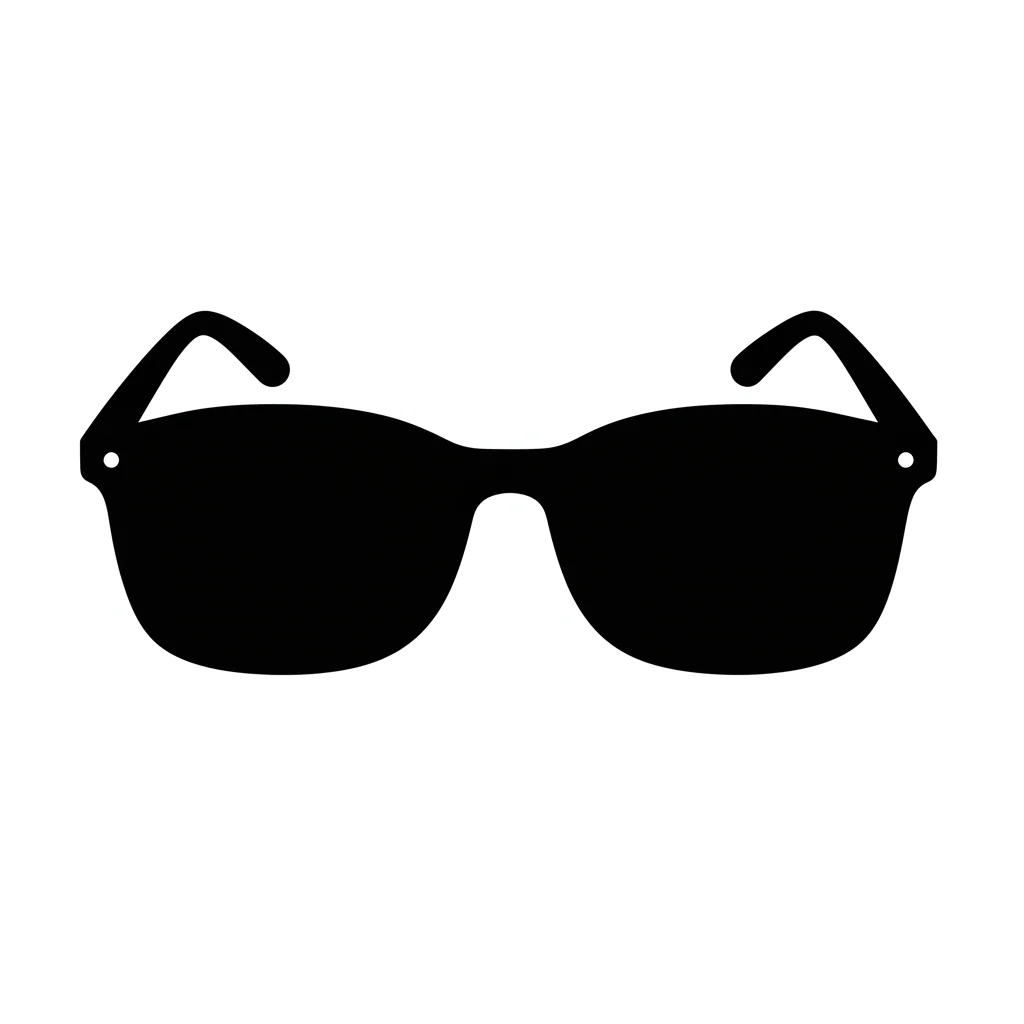 Sleek Sunglasses Silhouette Icon
