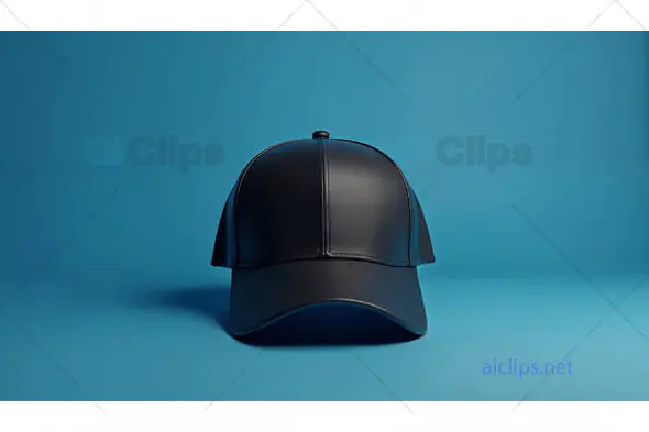 Black Leather Baseball Cap
