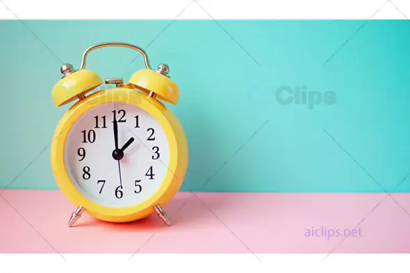 Yellow Retro Alarm Clock