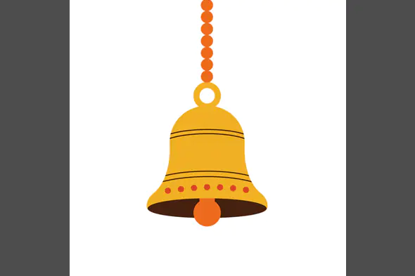 Decorative Bell Pendant Vector