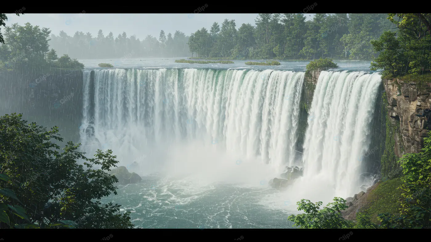 Thundering Waterfall Panorama