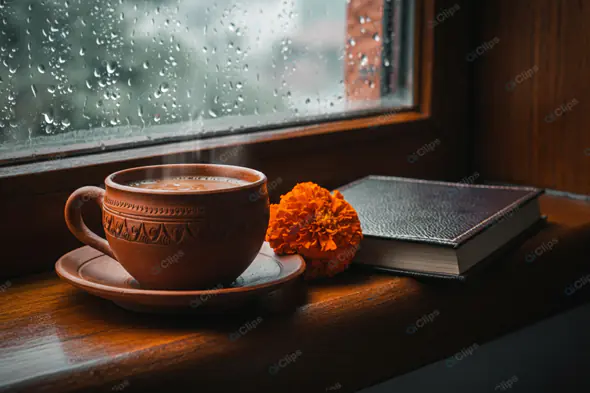 Rainy Day Coffee and Literature