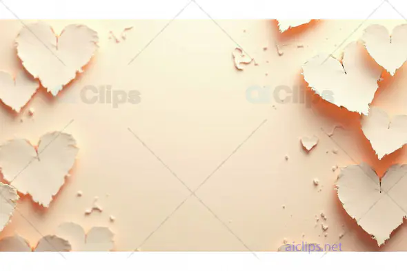 Torn Paper Heart Background