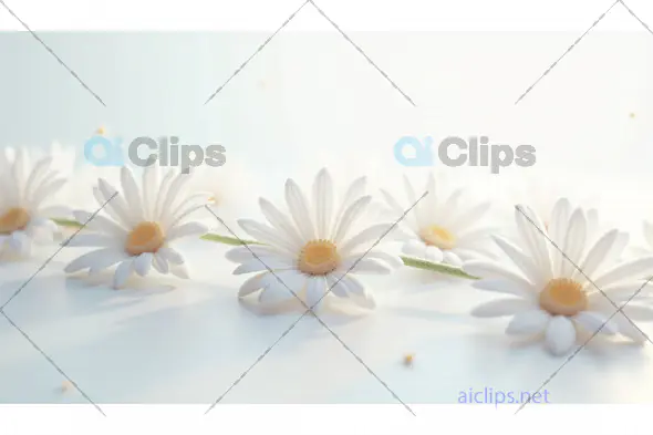 Soft White Daisies in Minimalist Floral Arrangement