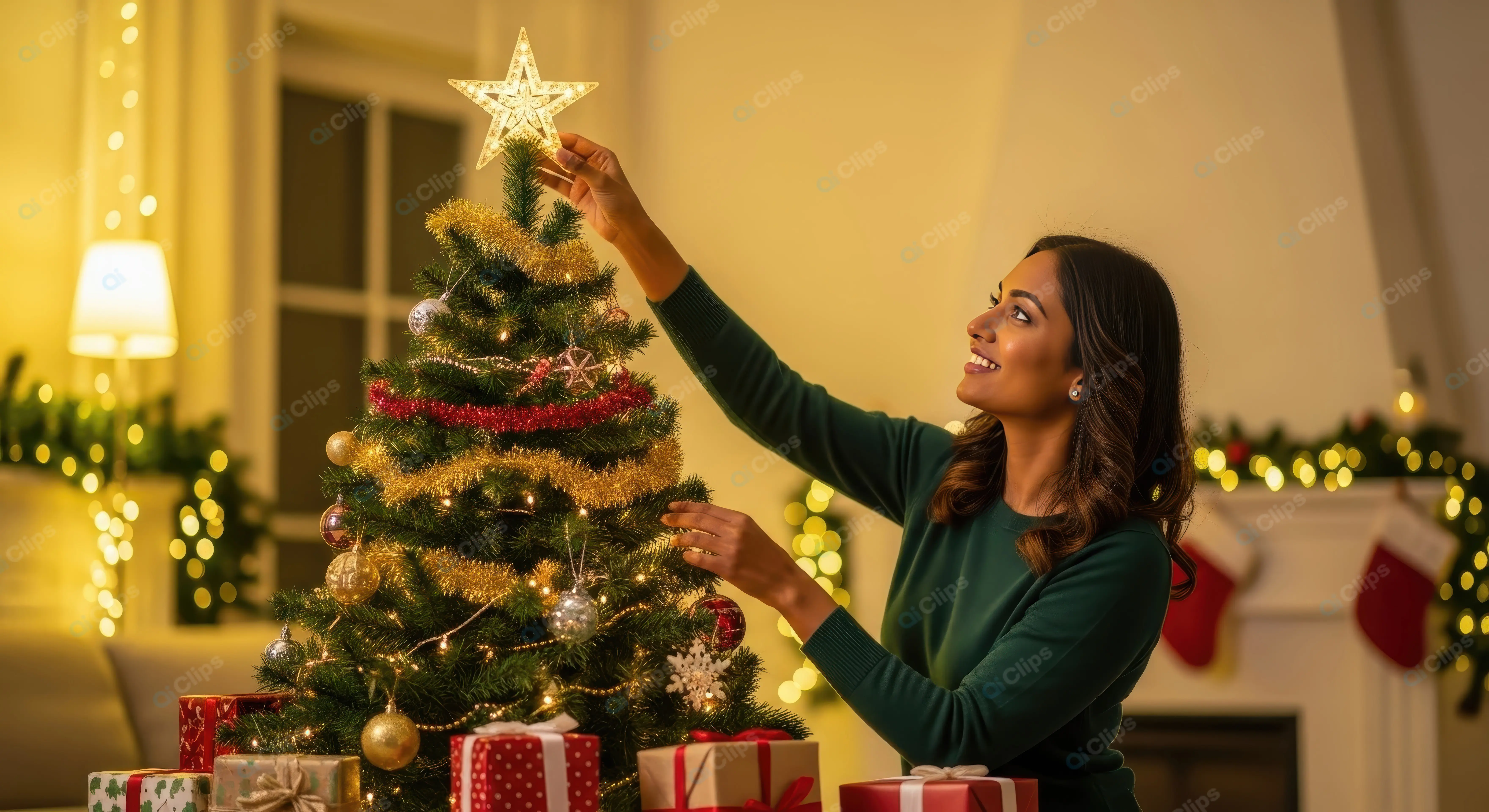 Placing the Shining Christmas Star