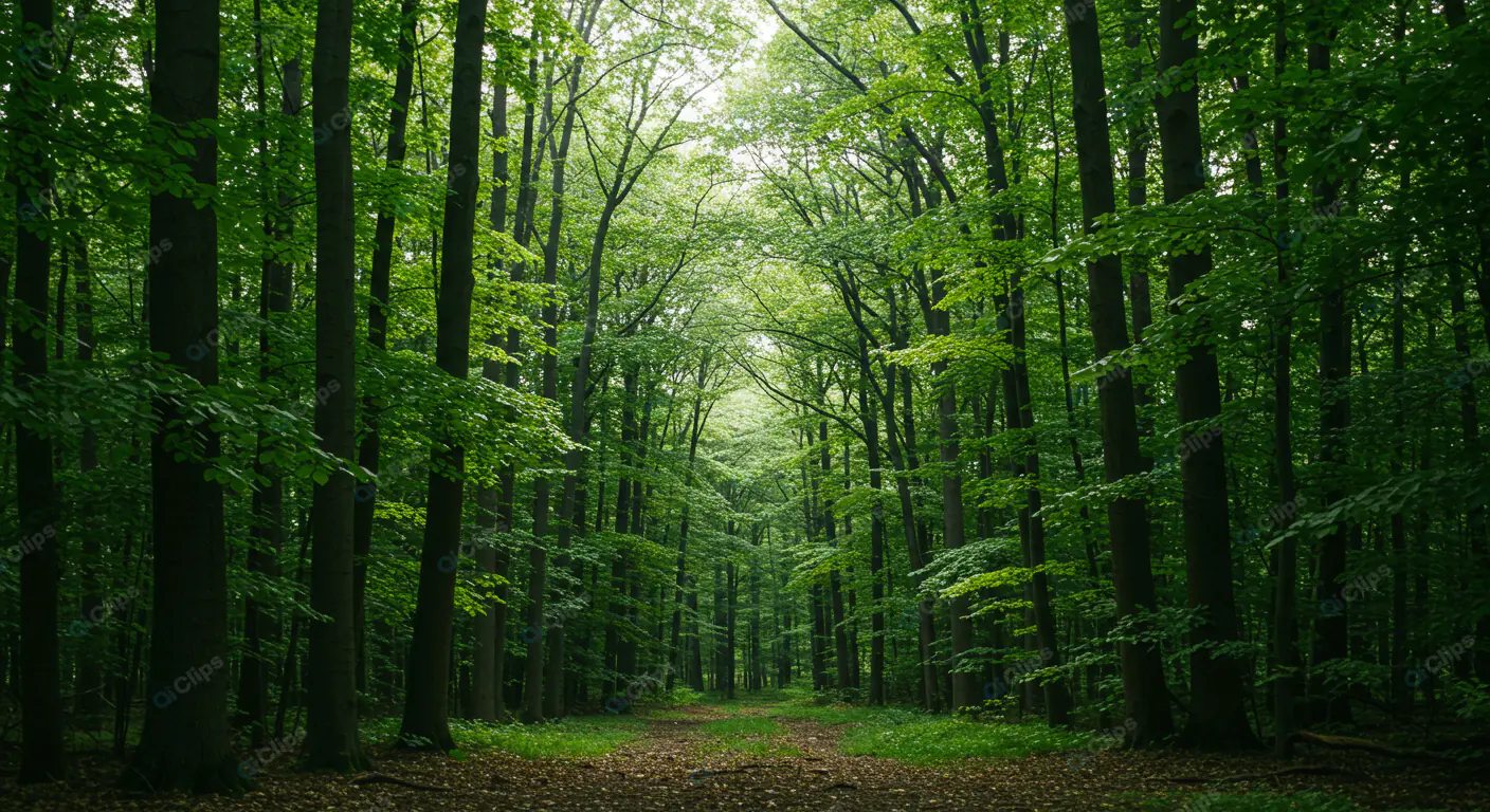 Lush Green Forest Path