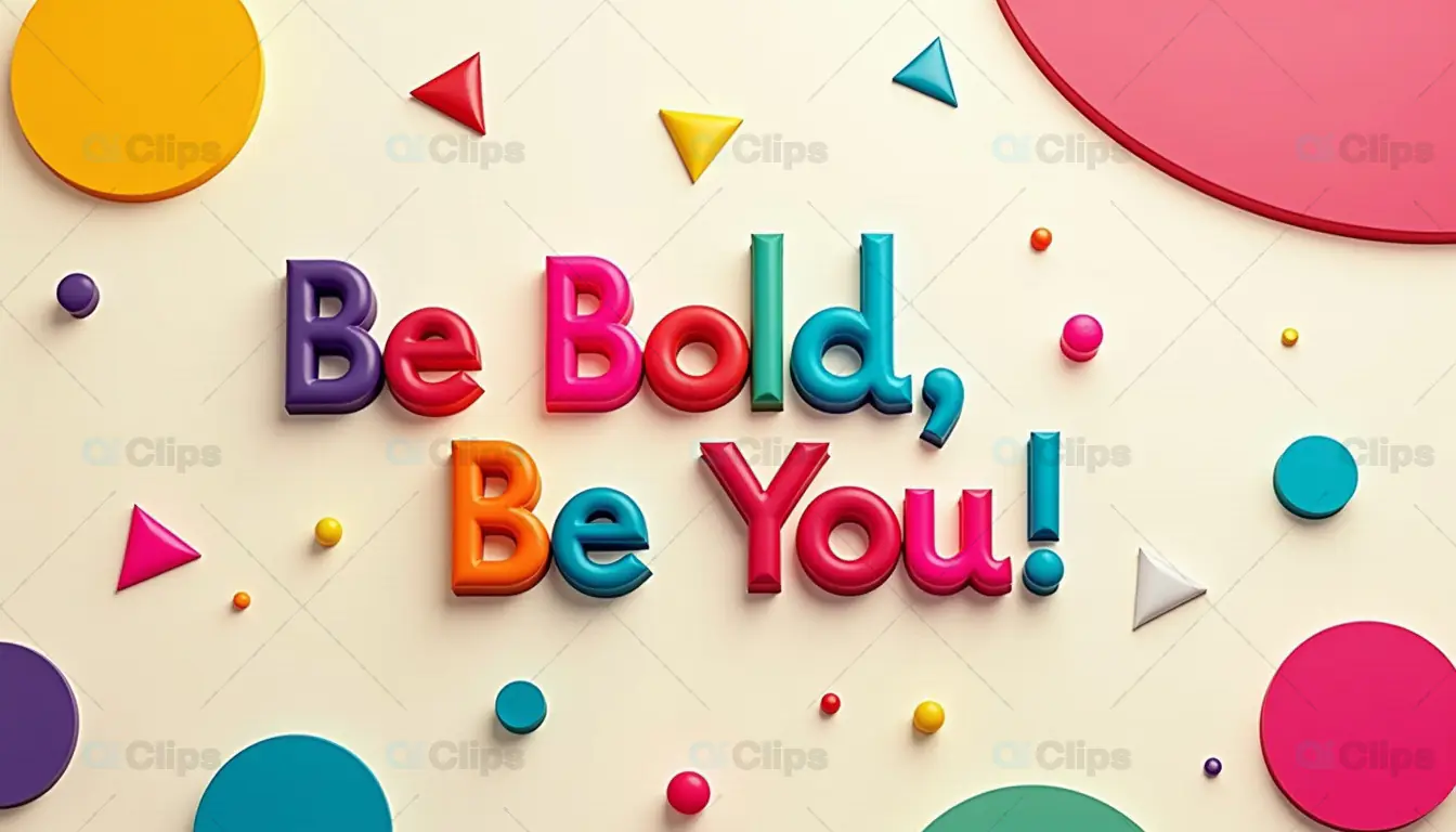 Be Bold Be You Motivational Poster