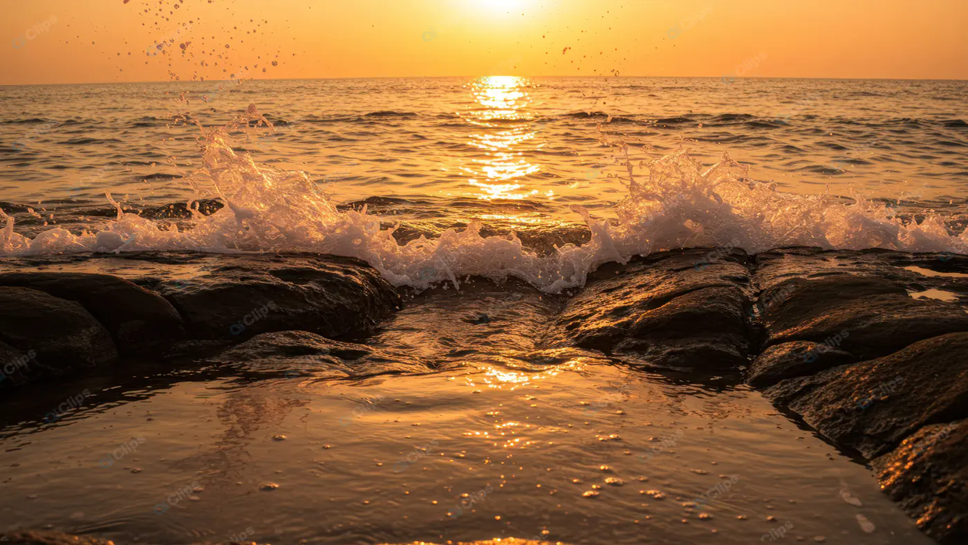 Sunset Surf Splash