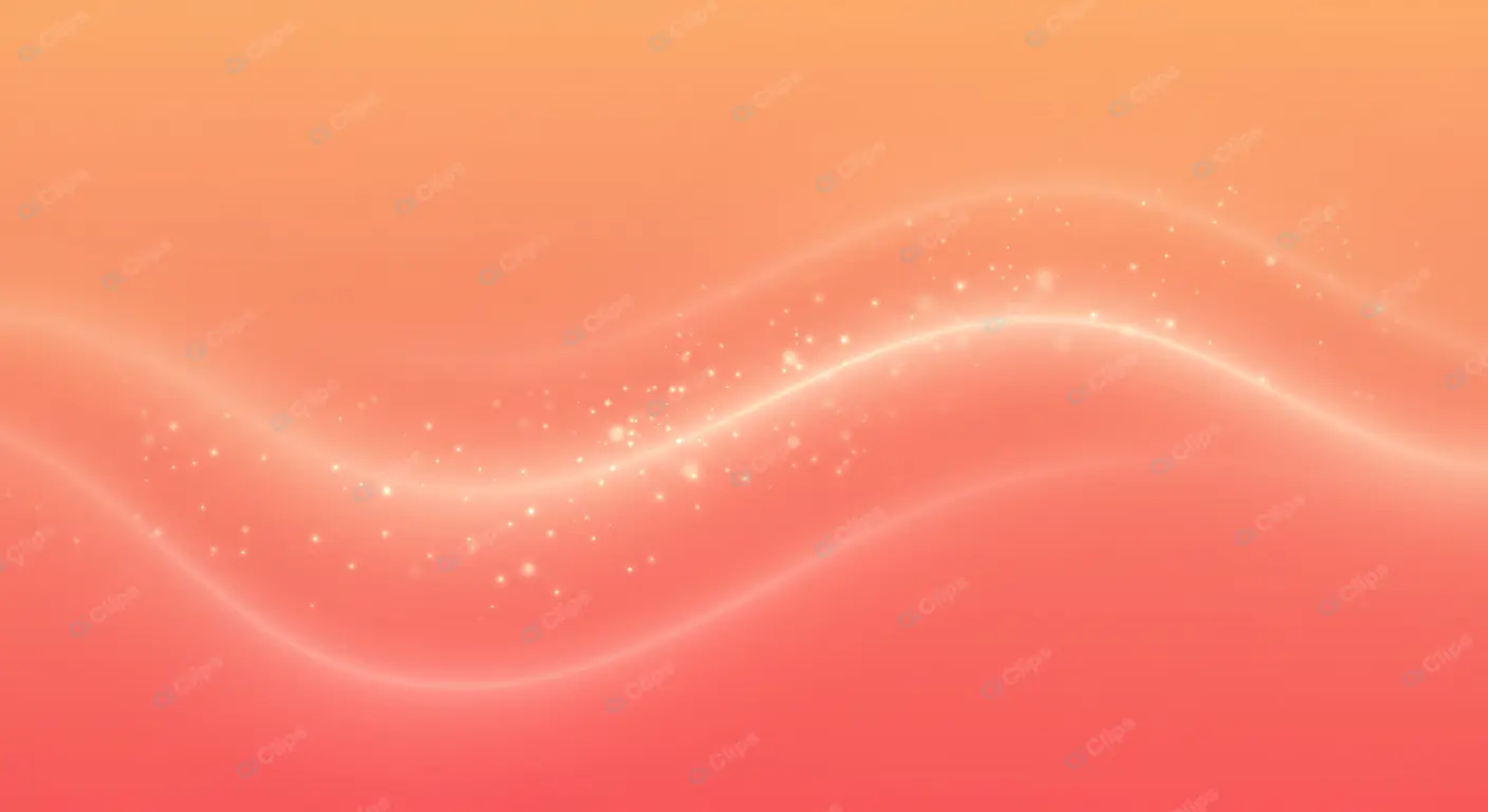Peach Shimmer Waves